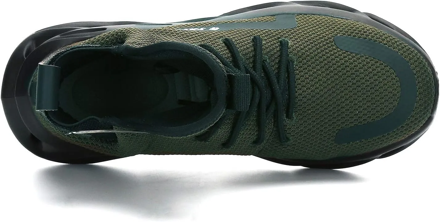 ORISTACO Work Safety Boots Breathable Lightweight Steel Toe Industrial Construction Landscaping Tennis Sneakers