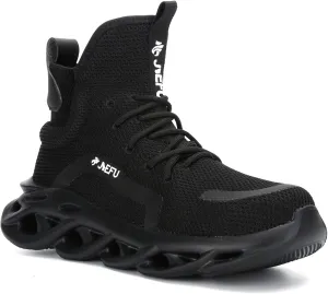 ORISTACO Work Safety Boots Breathable Lightweight Steel Toe Industrial Construction Landscaping Tennis Sneakers