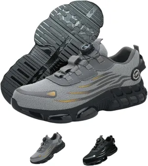 Prestivos Steel Toe Shoes,Men's Industrial & Construction Safety Shoes,Anti-Slip Puncture Resistant Lightweight Boots