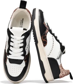 Project Cloud Sneakers for Women - Dunks Woman Comfortable Memory Foam Shoes for Women Footwear, Vegan Leather Women's Fashion Sneakers, Non-Slip Womens Shoes Machine Wash (Kiki)