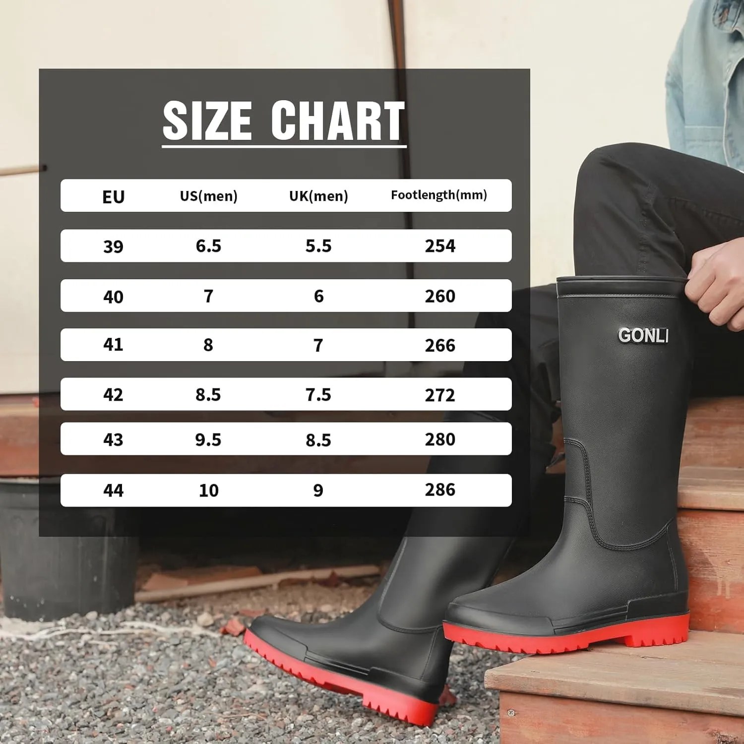 Rain Boots for Women, Anti-Slip Rubber Boots Waterproof Garden Boots Durable Slip Resistant Muck Boots,Tall Water Women Boots Comfort Fishing Boots Knee High Work Boots for Outdoor
