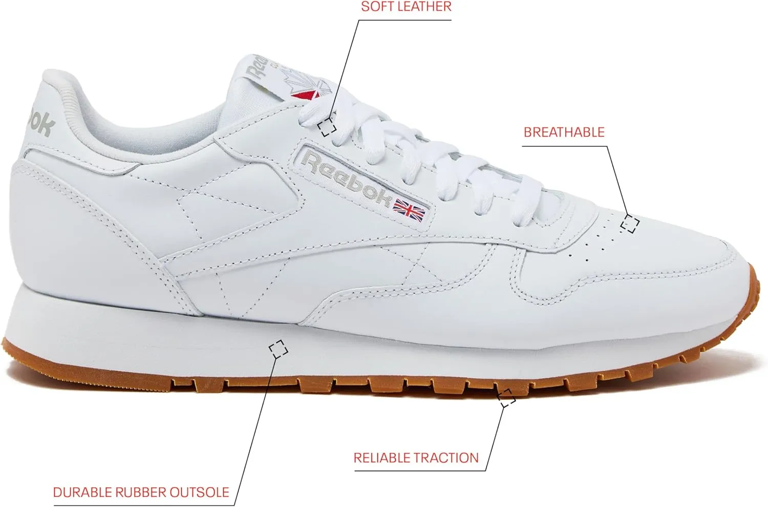 Reebok Unisex Adult Classic Leather