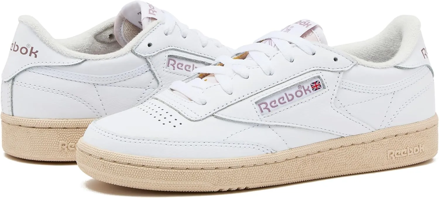 Reebok Women's Club C 85 Vintage Tennis Sneakers, Casual White Shoes