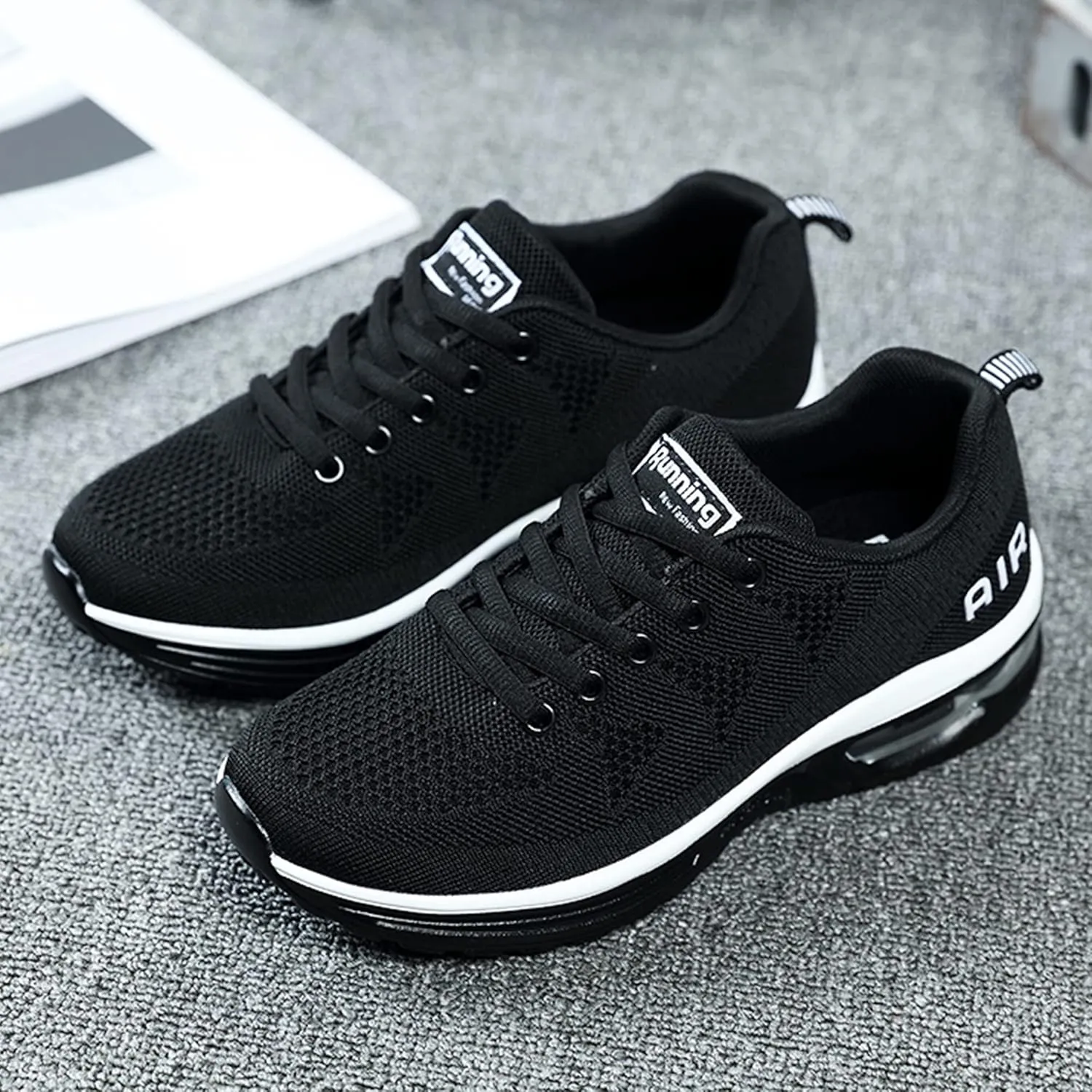 RomenSi Womens Air Athletic Running Sneakers Fashion Breathable Sport Gym Walking Tennis Shoes (US5.5-11)