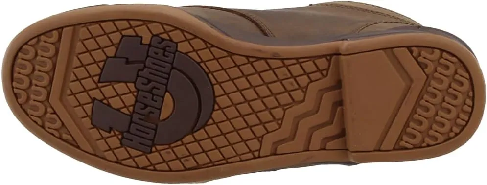 ROPER Womens Horseshoe Kiltie Round Toe Hiking Casual Boots Ankle - Brown