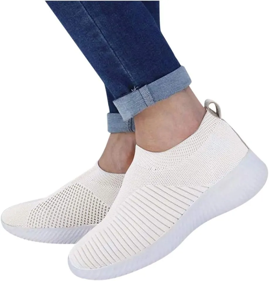 Running Shoes for Men Mesh Breathable Ladies Shoes Casual White Sneakers Sneakers Walking Non Slip Lightweight White Basketball Shoe Loafers Dress Shoe