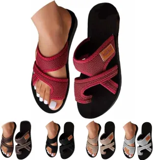 Sandals for Women 2025 Comfortable Trendy Summer Beach Breathable Hollow Mesh Slide Sandls Casual Orthopedic Sandals