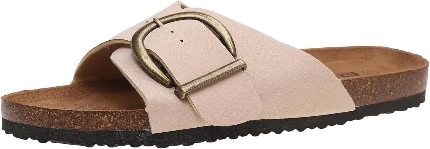 Sandals for Women Comfortable Women Summer Sandals with Memory Foam Insole Adjustable Women Cork Sandals for All-Day Wear