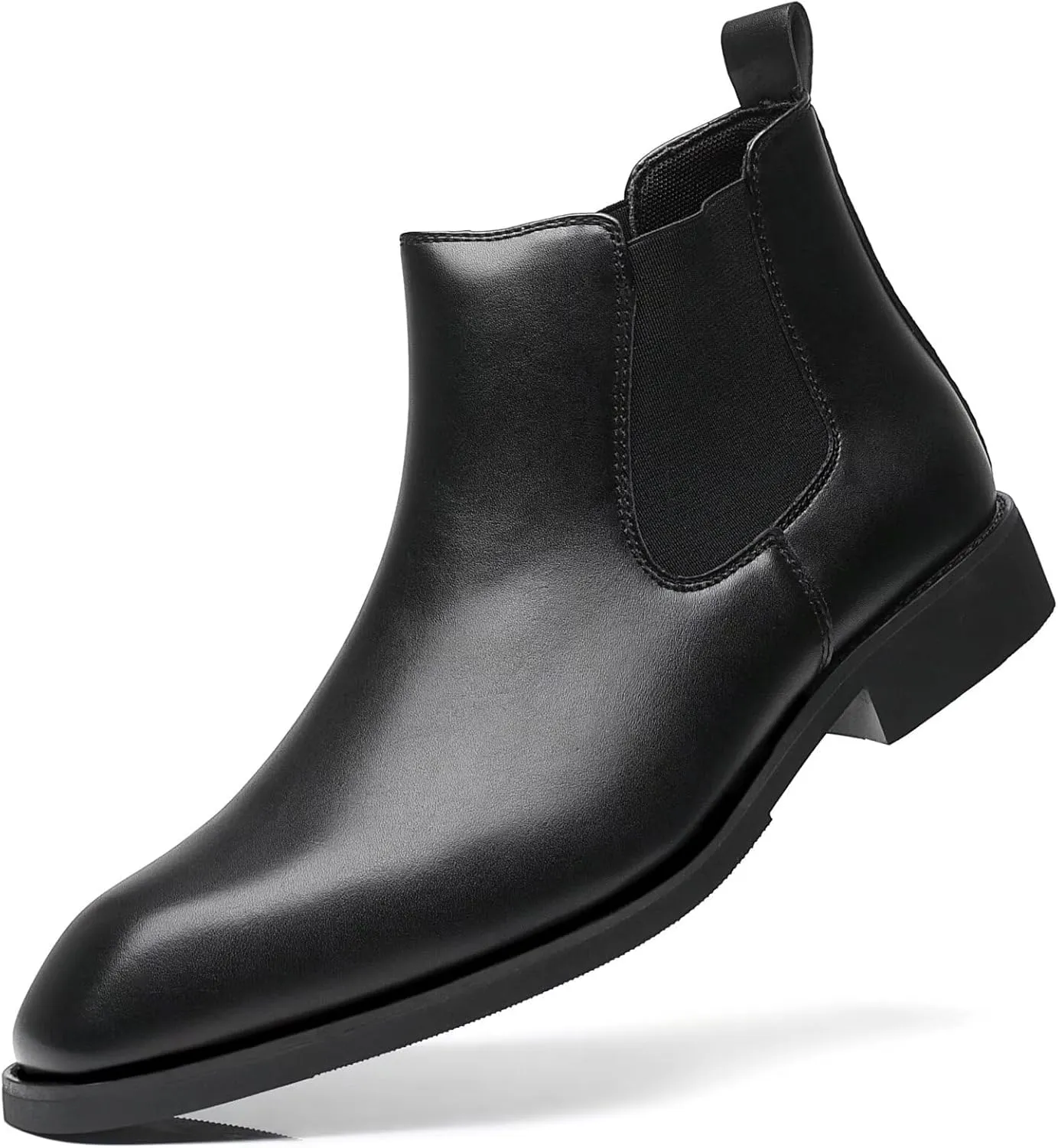 SANNAX Men's Chelsea Boots Classic Business Leather Shoes Casual Dress Ankle Boot