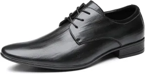 Santimon Men's Microfiber Leather Derby Shoes Fashion Dress Formal Tuxedo Wedding Oxfords Shoes