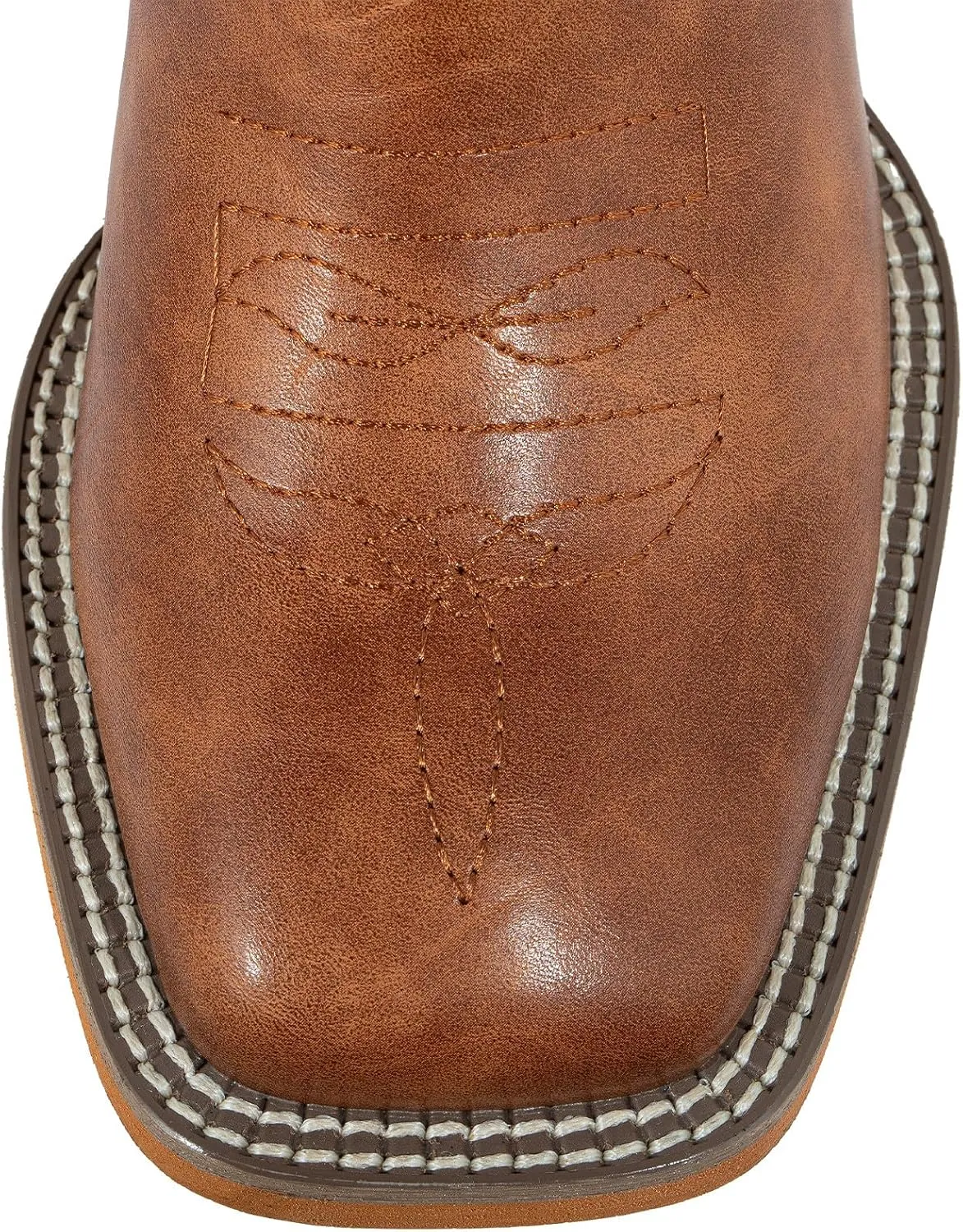 SheSole Women's Cowboy Boots Square Toe Cowgirl Boots Wide Calf Fashion Western Boots