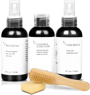 Shoe Cleaner Kit with Suede Eraser and Brush Shoe Protector Waterproof Conditioner Ideal For Suede and Leather Care