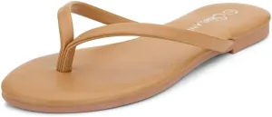 Shoe Land Flip Flops for Women 2025 - Memory Foam Slides & Flat Sandals | Ultra-Comfortable Thong Lightweight Summer Shoes for Beach, Pool & Dressy Outfits