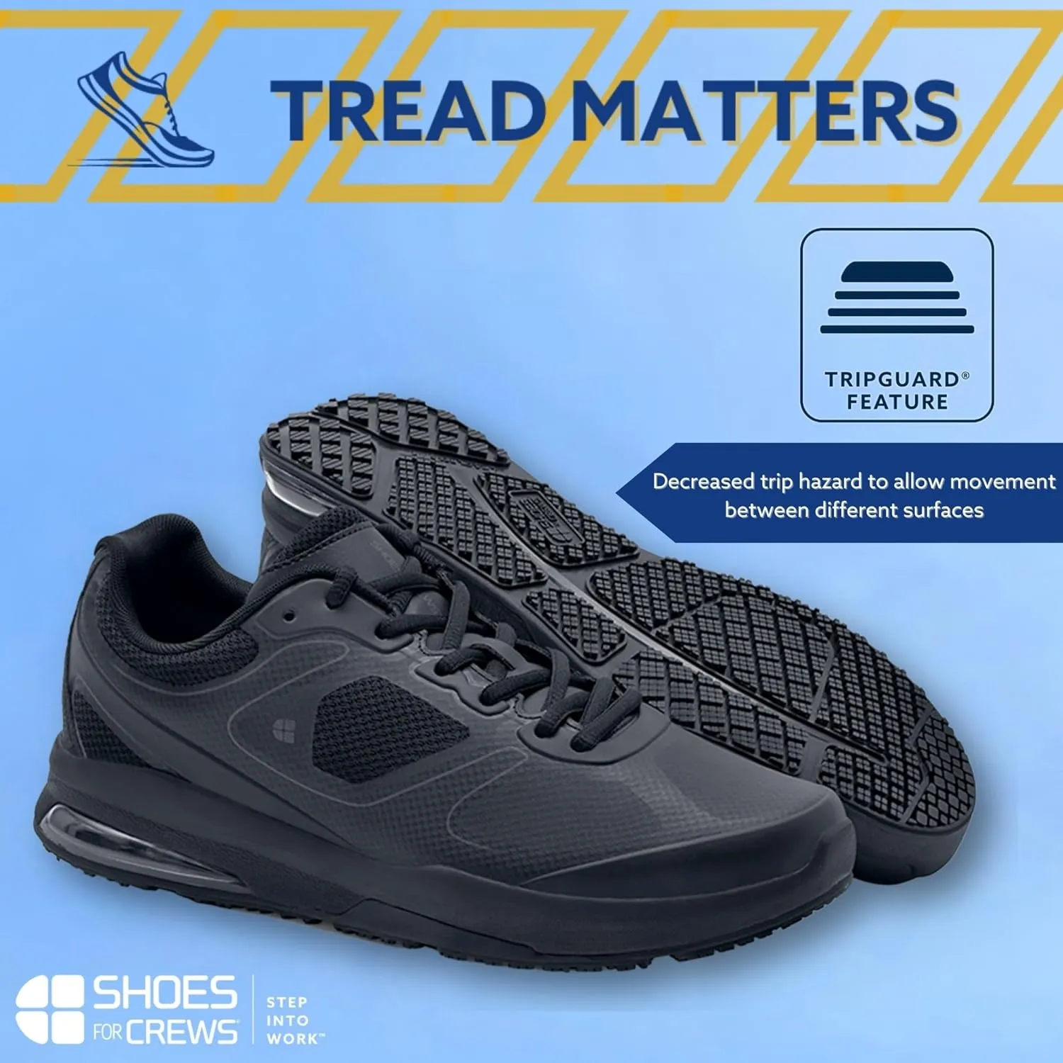 Shoes for Crews Evolution II, Men's Slip Resistant Food Service Work Sneaker