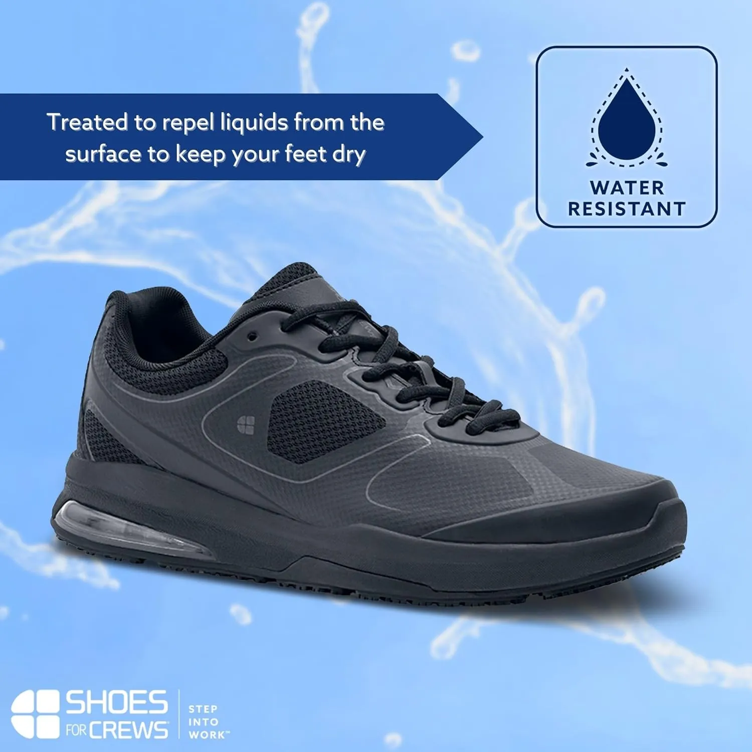 Shoes for Crews Evolution II, Men's Slip Resistant Food Service Work Sneaker