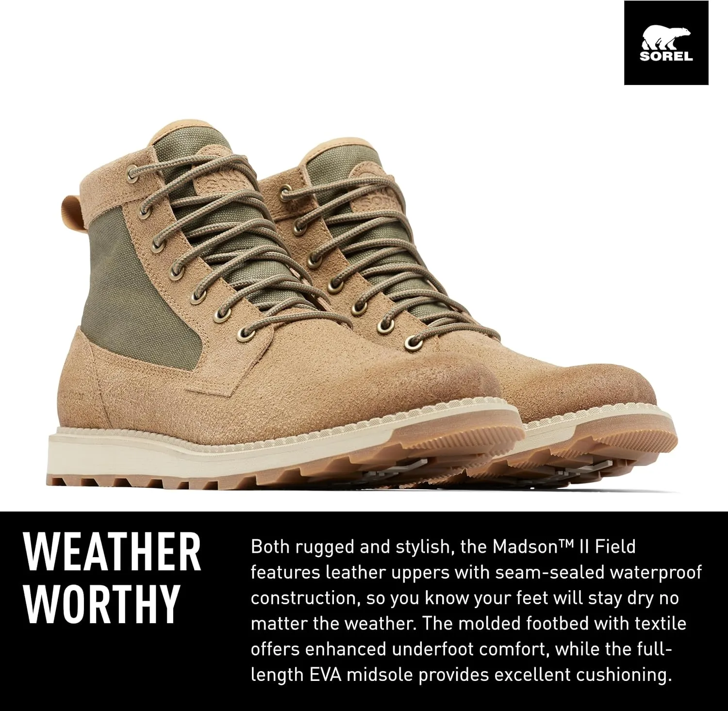 Sorel Men's Madson II Field Waterproof Boots