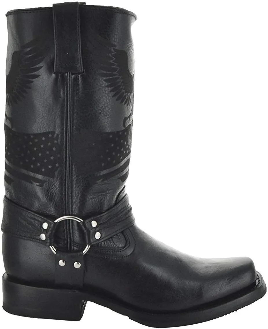 Soto Boots Men's Leather Harness Boots H50021