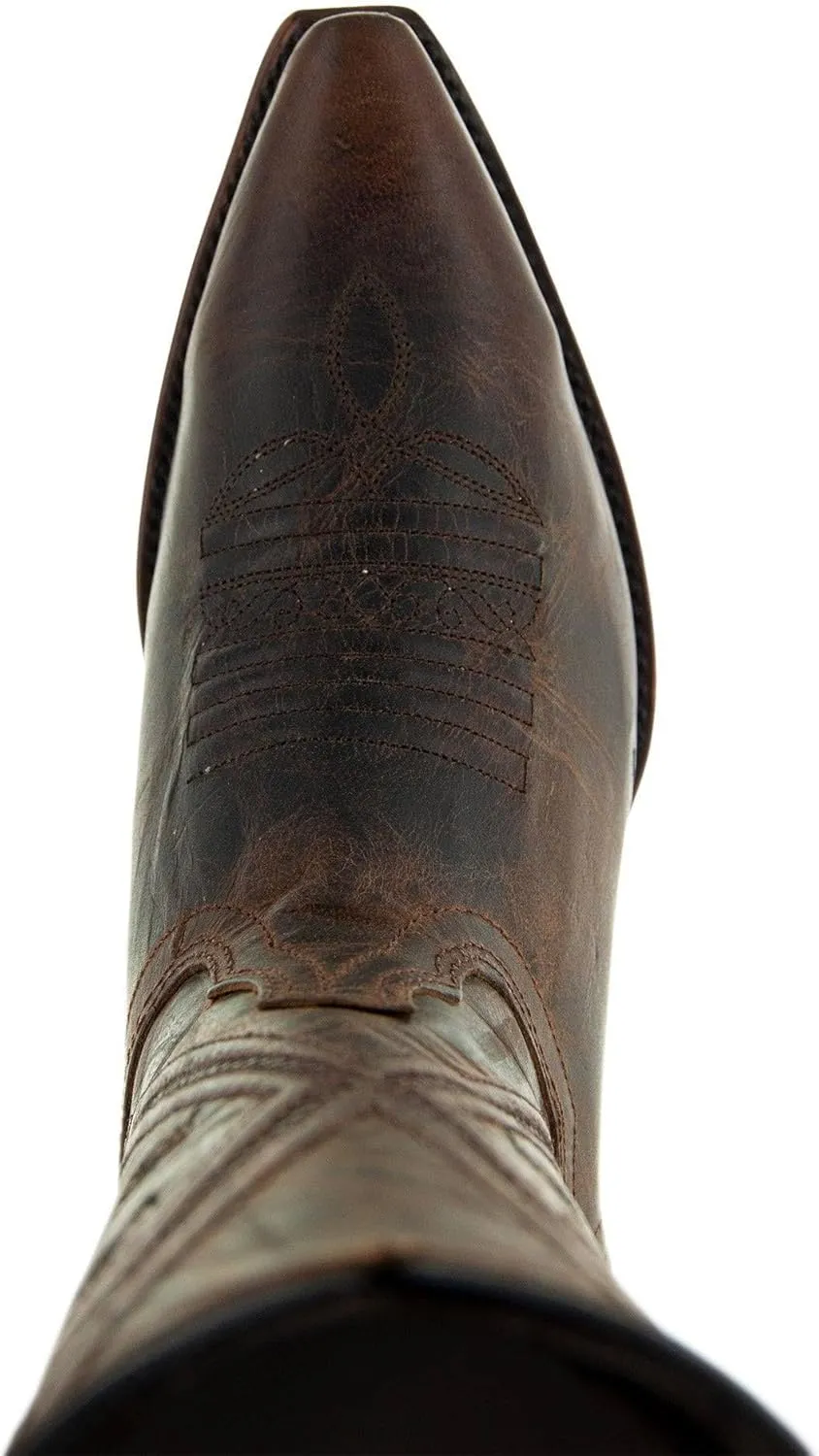 Soto Boots Women's Cheyenne Leather Snipped Toe Cowgirl Boots, Genuine Leather Handcrafted Cowboy Boots For Women M50041