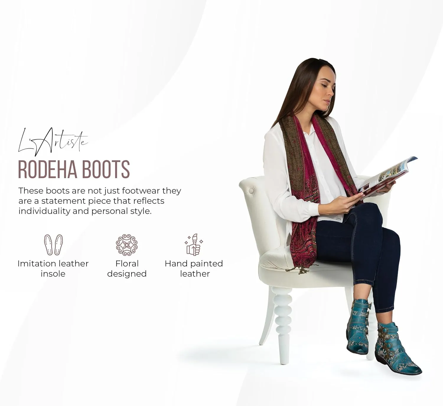 Spring Step L'Artiste Rodeha Booties for women - Women's Ankle Boots with Zipper Closure - Ladies Boots with Western Style Pointed Toe Silhouette