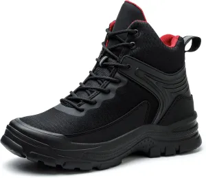 Steel Toe Boots for Men - Slip Resistant and Durable Safety Shoes Men's Indestructible Construction Work Boots with Composite Safety Toe