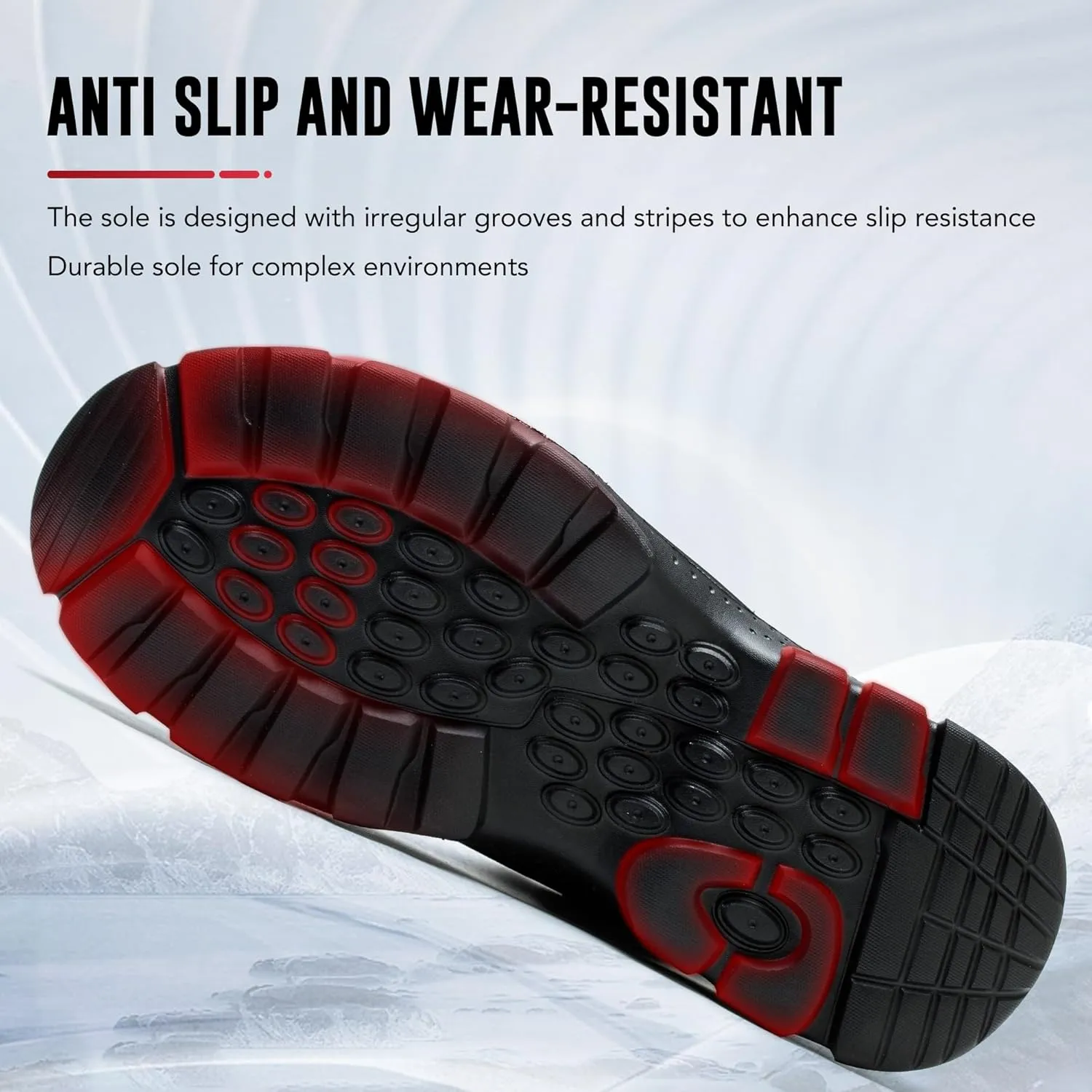 Steel Toe Boots for Men - Slip Resistant and Durable Safety Shoes Men's Indestructible Construction Work Boots with Composite Safety Toe