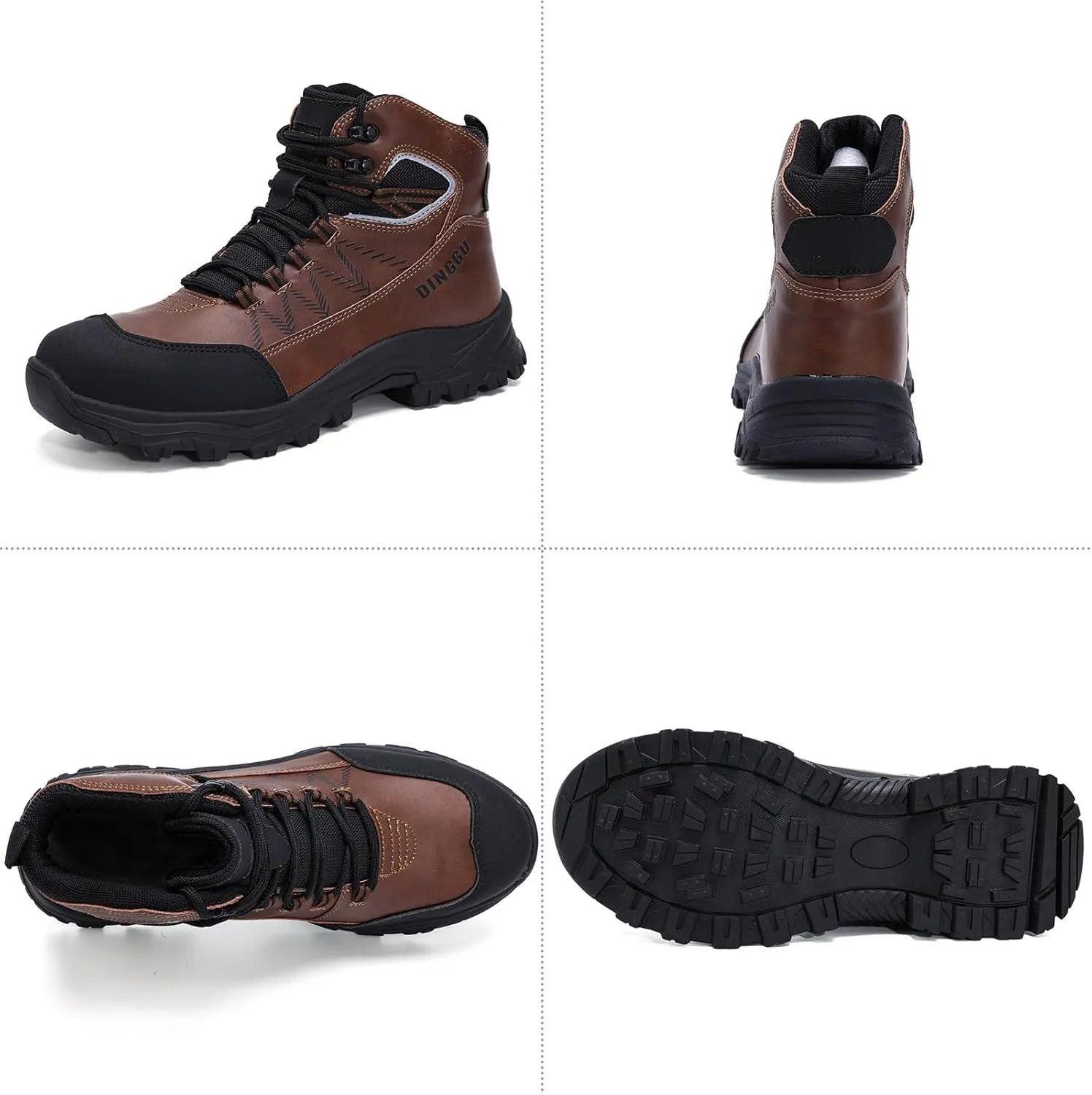 Steel Toe Boots for Men Waterproof Safety Work Boots，Comfortable Mens Industrial & Construction Boots