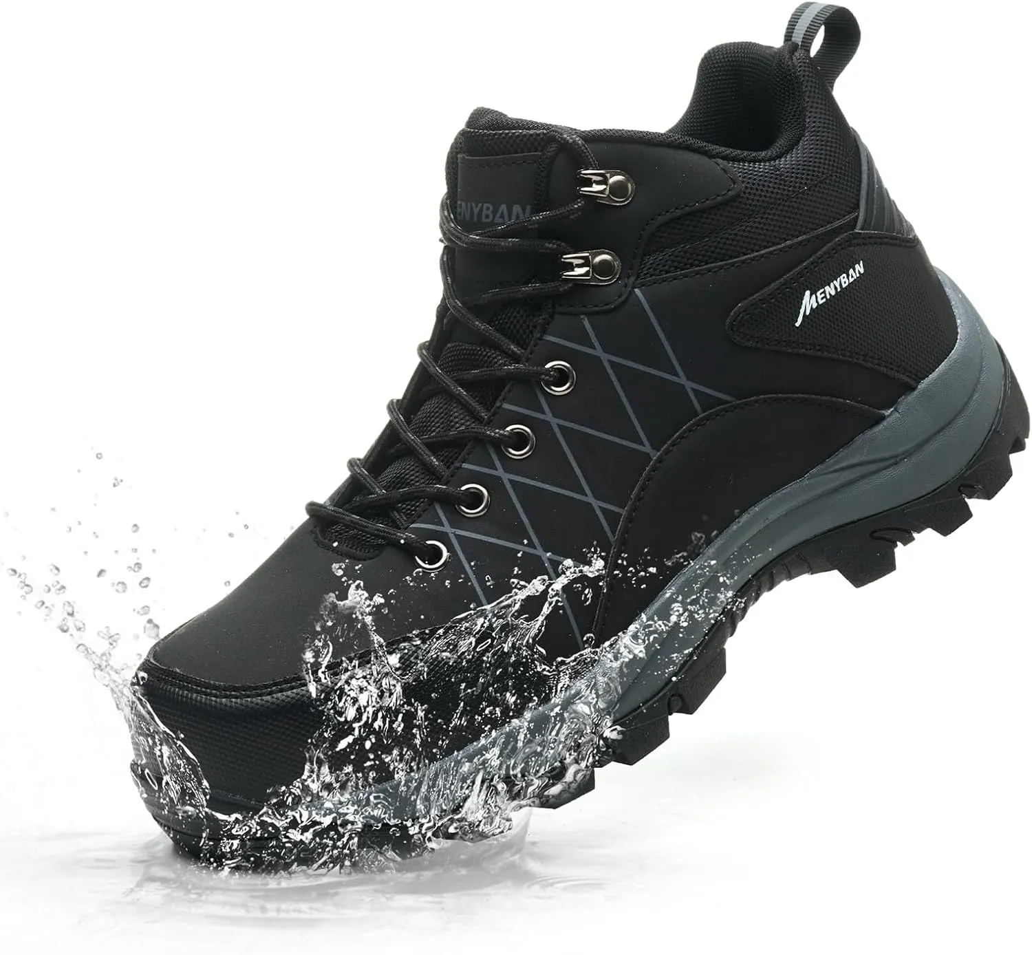 Steel Toe Boots for Men Waterproof Wide Width Slip Resistant Safety Toe Sneakers Puncture Proof Durable Construction Work Shoes for Outdoor Industrial Use