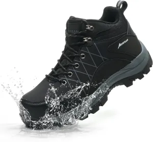Steel Toe Boots for Men Waterproof Wide Width Slip Resistant Safety Toe Sneakers Puncture Proof Durable Construction Work Shoes for Outdoor Industrial Use