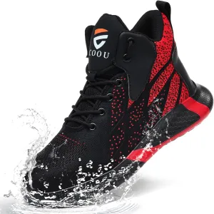Steel Toe Shoes for Men Lightweight Comfortable Steel Toe Sneakers Waterproof Slip Resistant Steel Toe Boots for Women