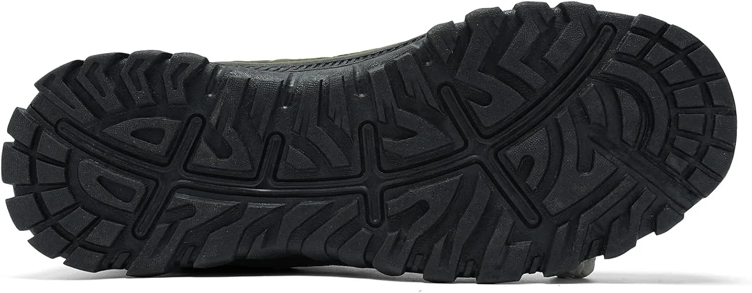 Steel Toe Shoes for Men Outdoor Work Shoes Men Work Puncture Proof Non Slip Safety Boot Industrial Construction Comfortable Outdoor Hiking Military Tactical Shoes