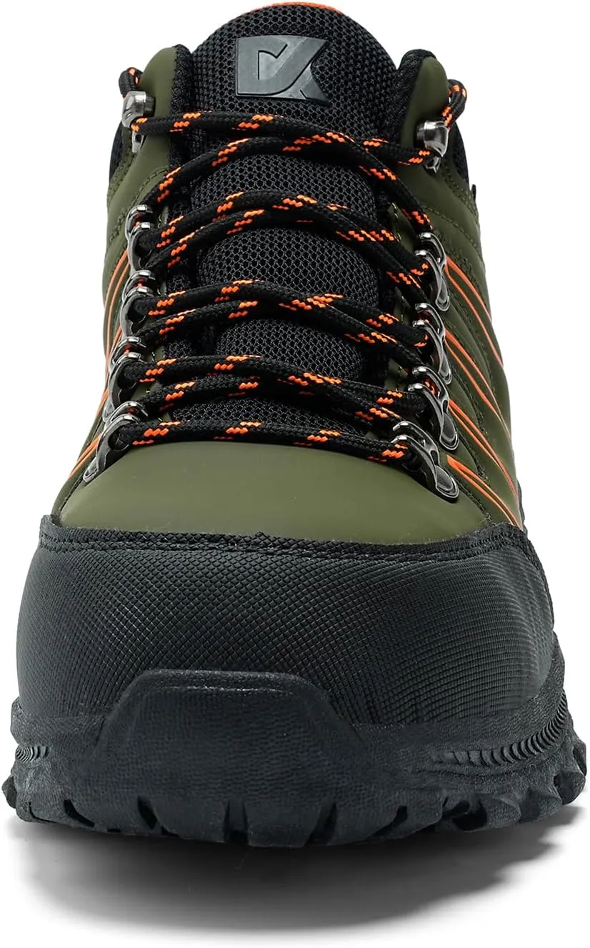 Steel Toe Shoes for Men Outdoor Work Shoes Men Work Puncture Proof Non Slip Safety Boot Industrial Construction Comfortable Outdoor Hiking Military Tactical Shoes