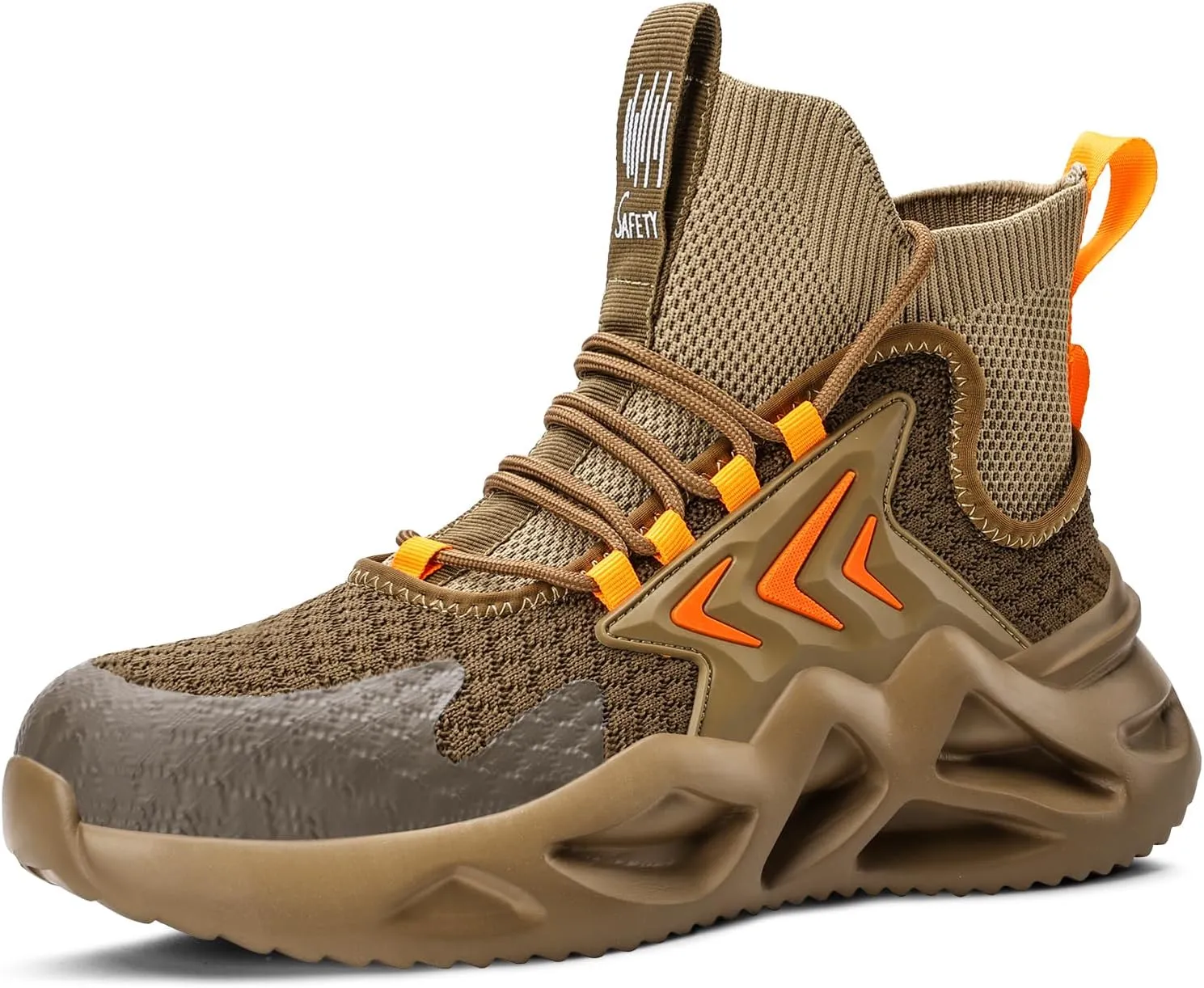 Steel Toe Shoes for Men, Puncture Proof Work Shoes for Men Women, High Top Indestructible Safety Shoes, Lightweight Steel Toe Sneaker for Men.