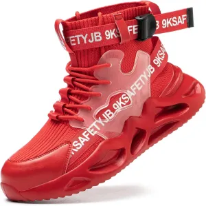 Steel Toe Shoes for Men Women Lightweight Steel Toe Sneakers Safety Shoes Comfortable Indestructible Steel Toe Boots Non Slip Work Shoes