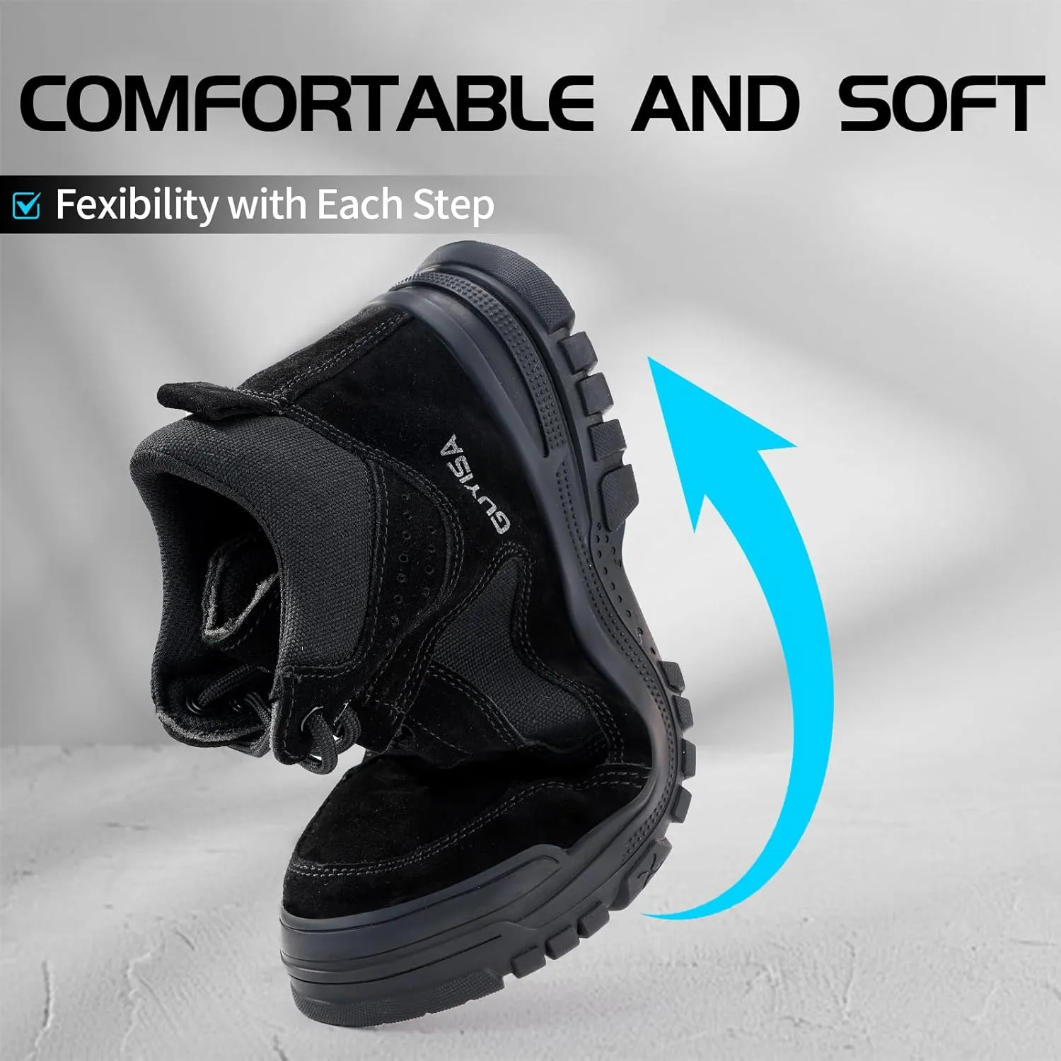 Steel Toe Shoes for Men Women Lightweight Work Shoes Mens Indestructible Safety Sneakers Puncture Proof Construction Shoe Composite Toe Sneakers