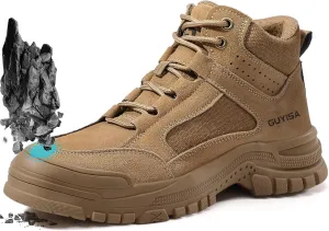 Steel Toe Shoes for Men Women Lightweight Work Shoes Mens Indestructible Safety Sneakers Puncture Proof Construction Shoe Composite Toe Sneakers