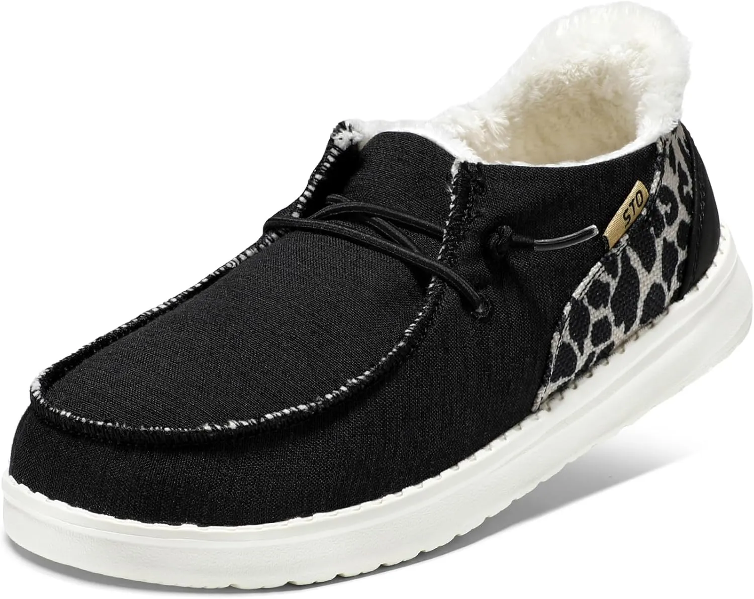 STQ Women's Loafers丨Orthopedic Fur Lined Ultralight Boat Casual Shoes with Arth Support