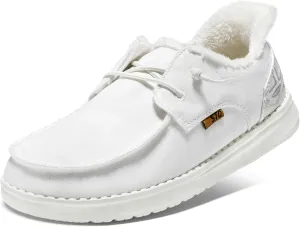 STQ Women's Loafers丨Orthopedic Fur Lined Ultralight Boat Shoes with Arth Support