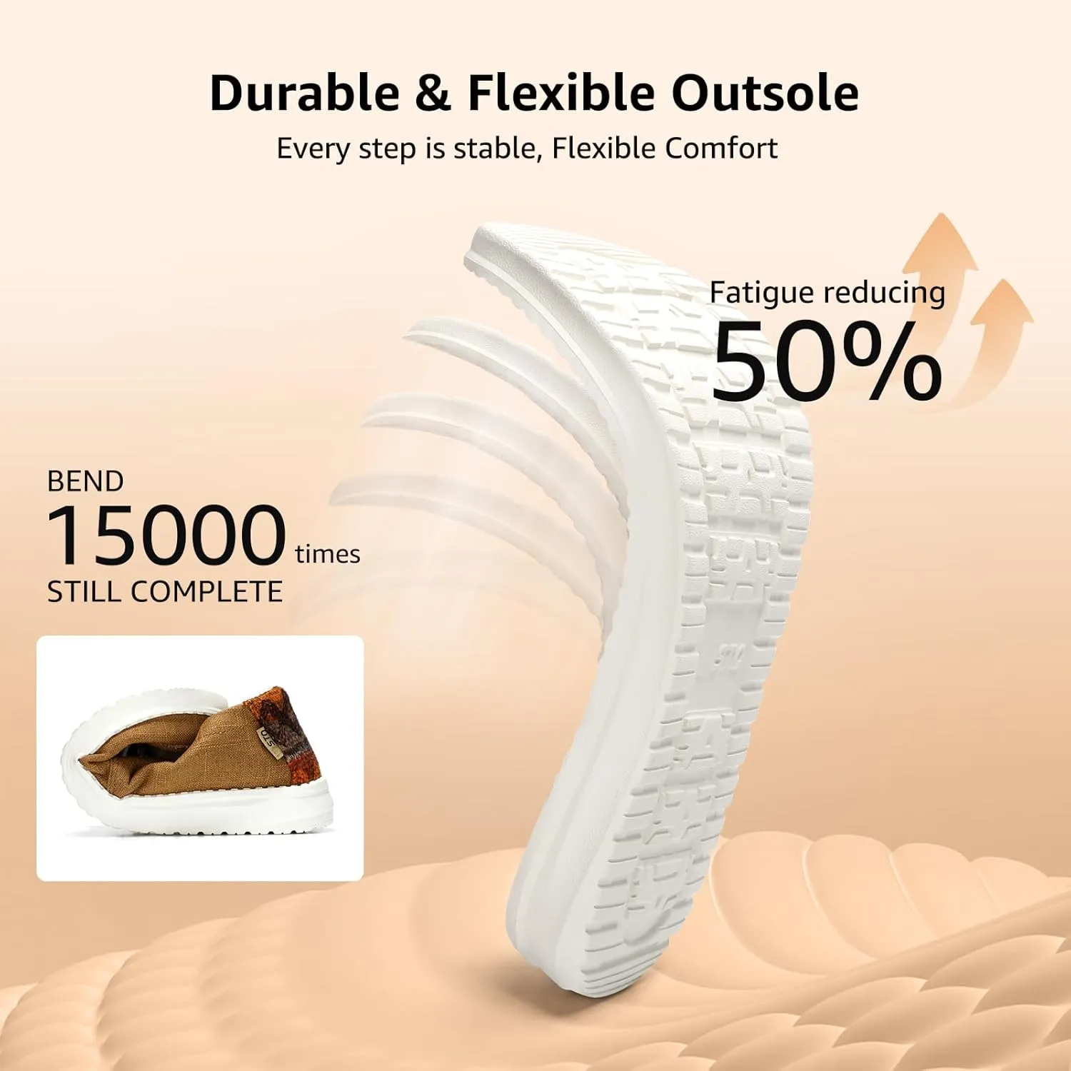 STQ Women's Slip on Fur Lined Loafers丨Orthopedic Cozy Ultralight Boat Casual Shoes with Arth Support