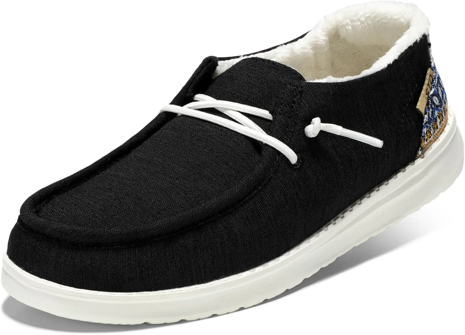 STQ Women's Slip on Loafers丨Orthopedic Comfotable Fur Lined Ultralight Boat Casual Shoes with Arth Support