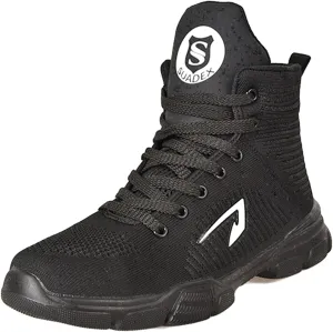 SUADEX Steel Toe Boots for Men Women Waterproof Arch Support Work Construction Indestructible Safety Boots