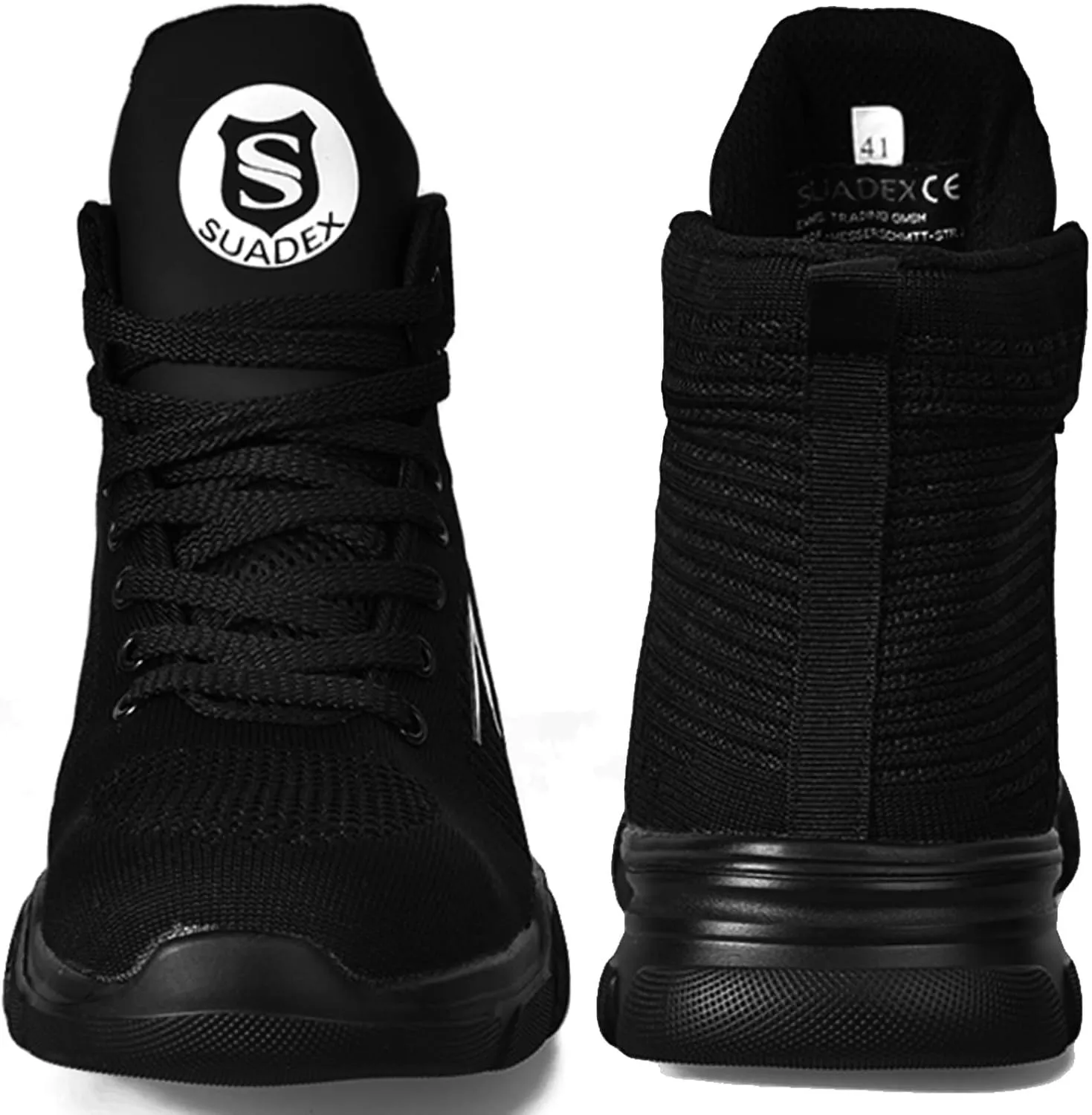 SUADEX Steel Toe Boots for Men Women Waterproof Arch Support Work Construction Indestructible Safety Boots