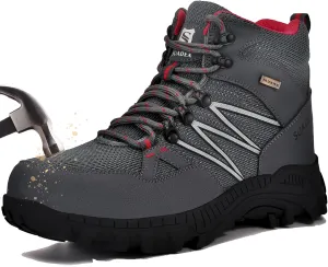 SUADEX Steel Toe Boots for Men Work Safety Indestructible Boots for Women Construction Shoes Composite Toe
