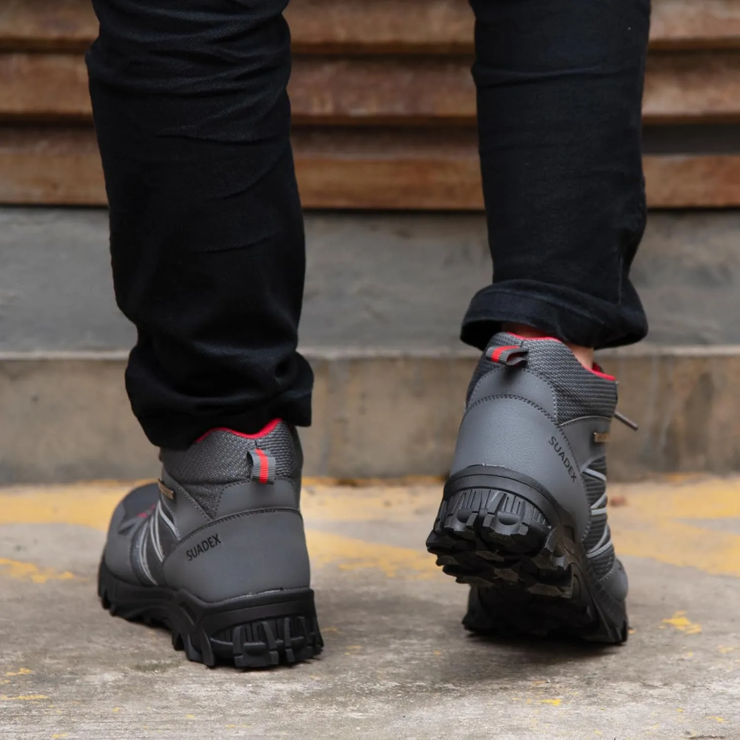 SUADEX Steel Toe Boots for Men Work Safety Indestructible Boots for Women Construction Shoes Composite Toe