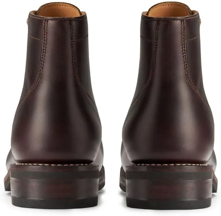SUREWAY 6 Inch Men's Lace-up Ankle Boot - Cap Toe, Captain Genuine Leather Lace up Chukka Boots for Men,Classic Comfort Oxford Style Footwear