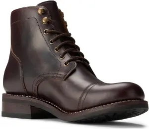 SUREWAY 6 Inch Men's Lace-up Ankle Boot - Cap Toe, Captain Genuine Leather Lace up Chukka Boots for Men,Classic Comfort Oxford Style Footwear
