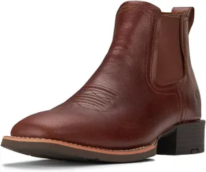 SUREWAY Men's Lace-up Ankle Boots - Cap Toe, Captain Genuine Leather Lace up Chukka Boots for Men,Classic Comfort Oxford Style Footwear