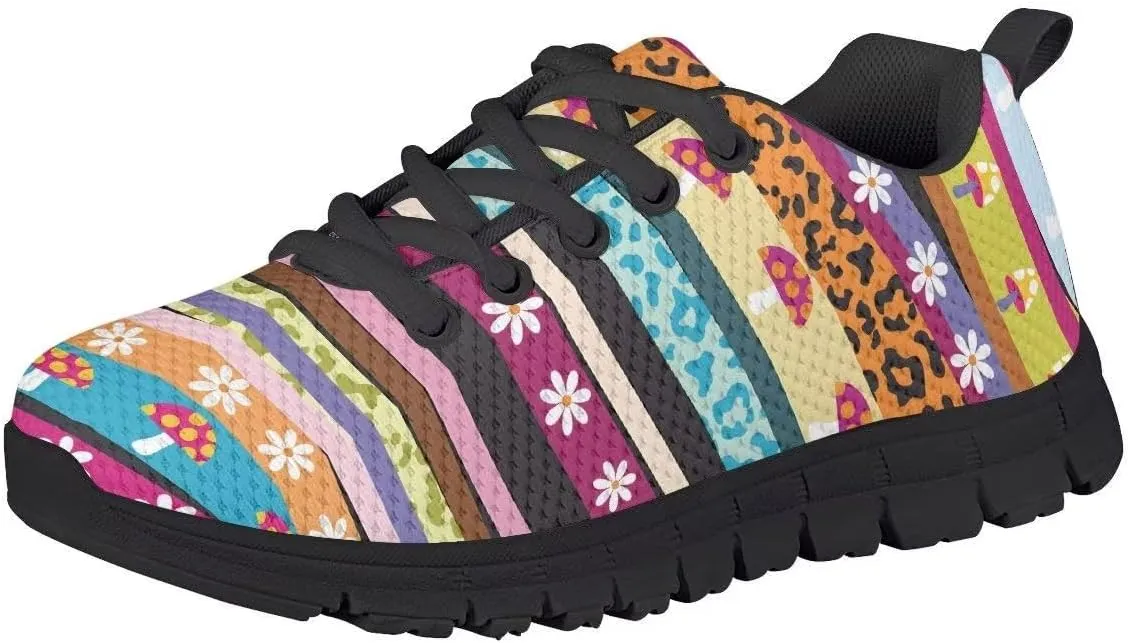 SYtrade Kids' Running Shoes Sports Fashion Sneaker Slip On Tennis Shoes Black Sole