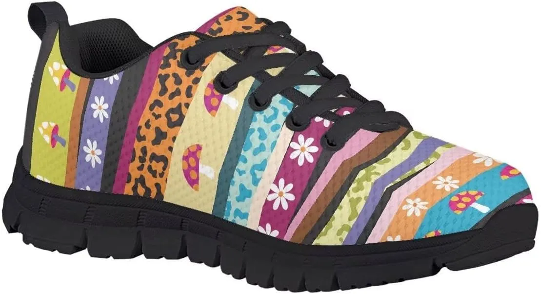 SYtrade Kids' Running Shoes Sports Fashion Sneaker Slip On Tennis Shoes Black Sole