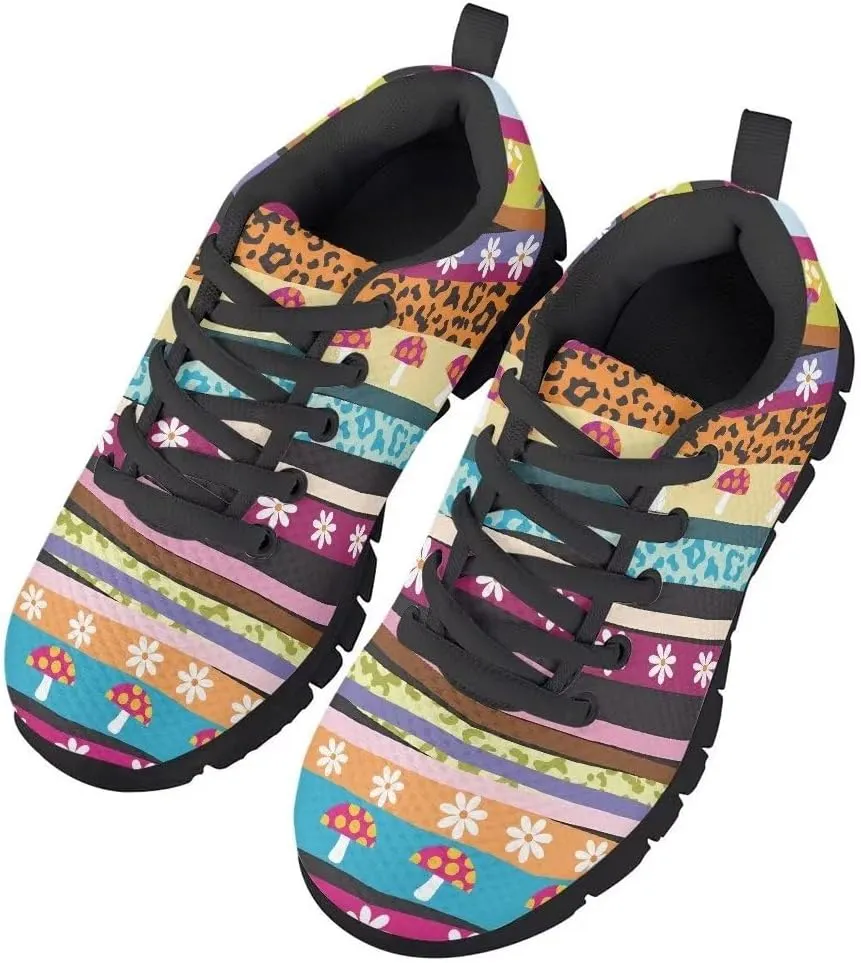 SYtrade Kids' Running Shoes Sports Fashion Sneaker Slip On Tennis Shoes Black Sole