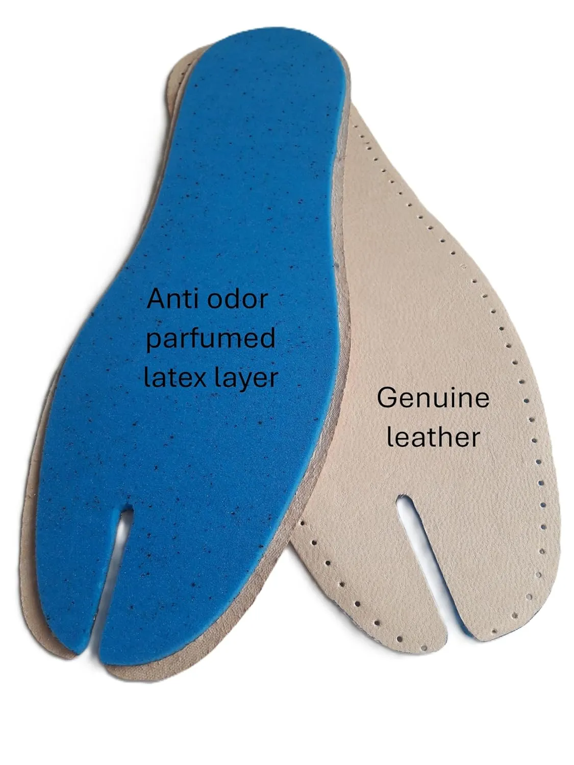 Tabi Leather Insoles for Split-Toe Boots, Traditional Japanese Shoes, Jika Tabi Boots, Tabi Pumps (36(EU))